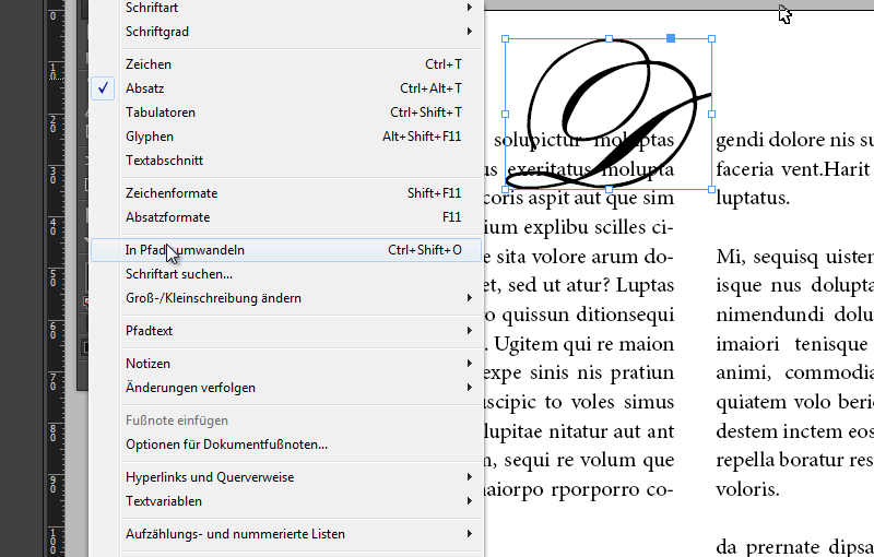 Izveidot sākumburtus programmas InDesign.