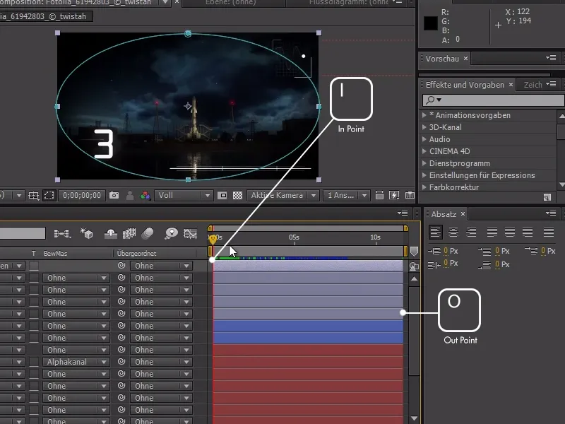 Tipps und Tricks zum Workflow in After Effects: Navigieren in der Timeline