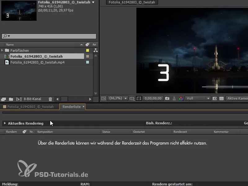 Sfaturi și trucuri pentru fluxul de lucru în After Effects: Renderizare în Media Encoder.