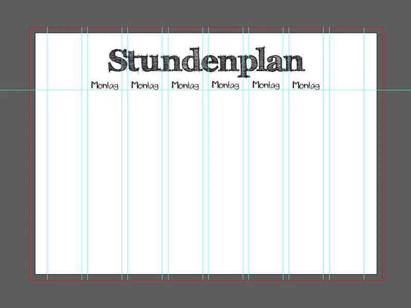 Stundenplan in Illustrator erstellen