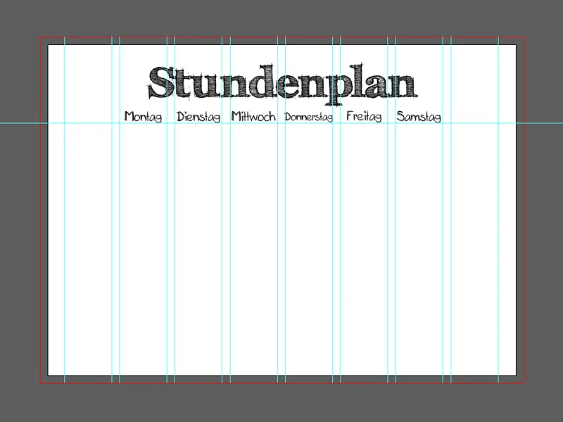 Stundenplan in Illustrator erstellen