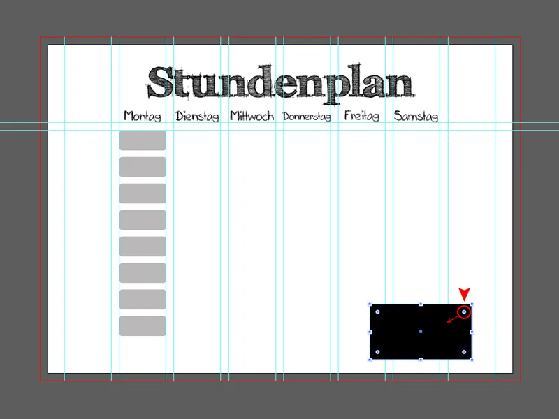 Stundenplan in Illustrator erstellen