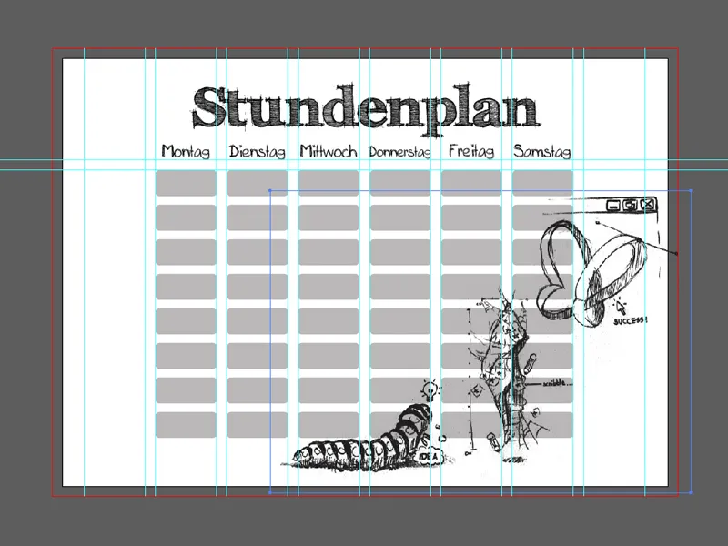 Stundenplan in Illustrator erstellen