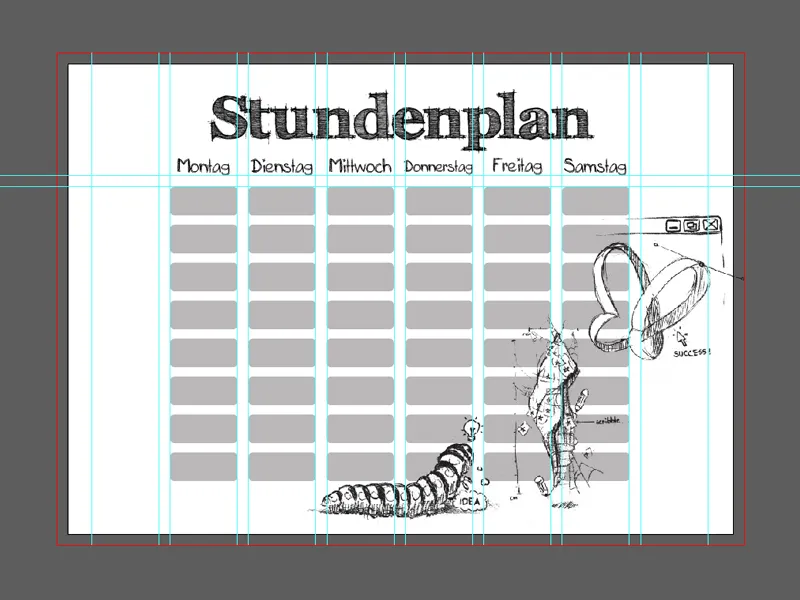 Stundenplan in Illustrator erstellen