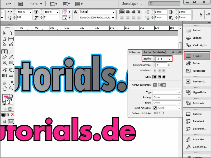 Sfaturi și trucuri pentru Adobe InDesign: Contur dublu pe text și totuși editabil în orice moment.