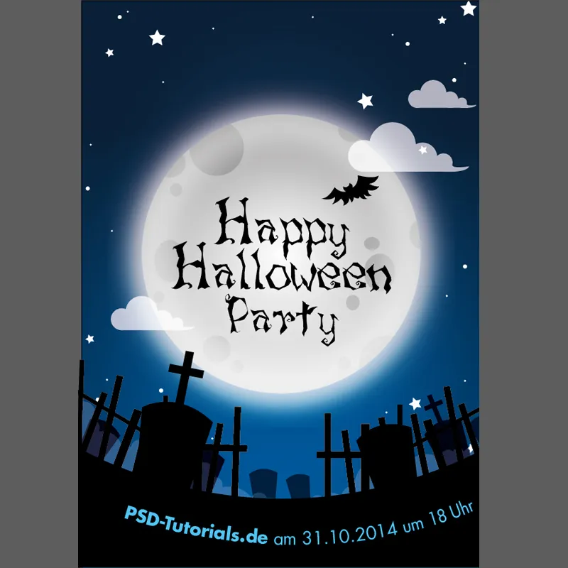 Creează o invitație pentru Halloween - pentru începători.