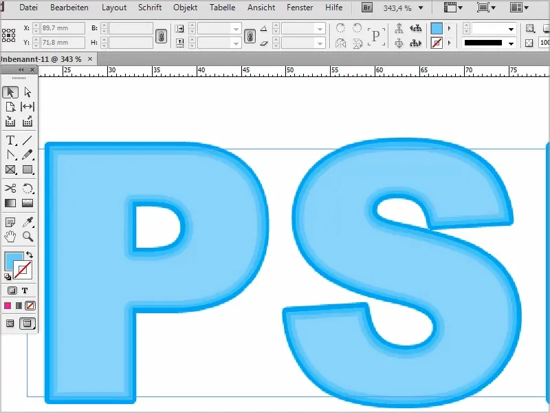 Sfaturi și trucuri pentru Adobe InDesign: Mai multe contururi pentru texte - Efect neon