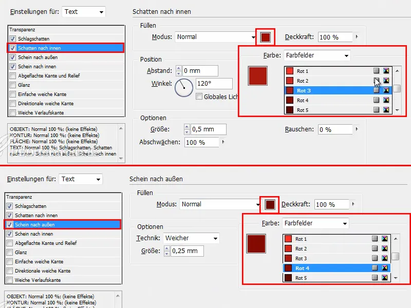 Sfaturi și trucuri pentru Adobe InDesign: Mai multe contururi pentru text - Efect neon