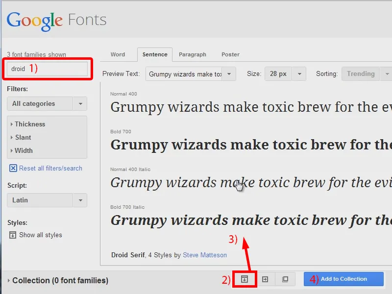 Google Webfonts in InDesign nutzen