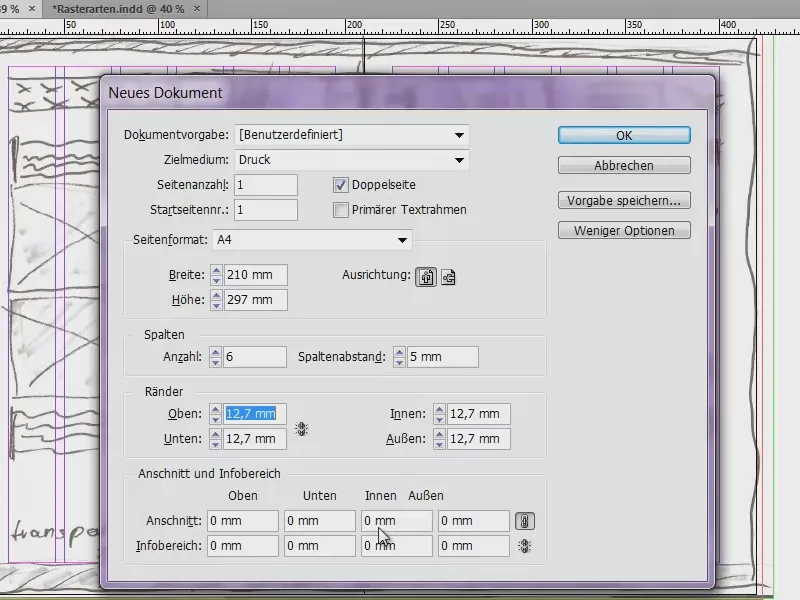 Gestaltungsraster entwickeln in InDesign