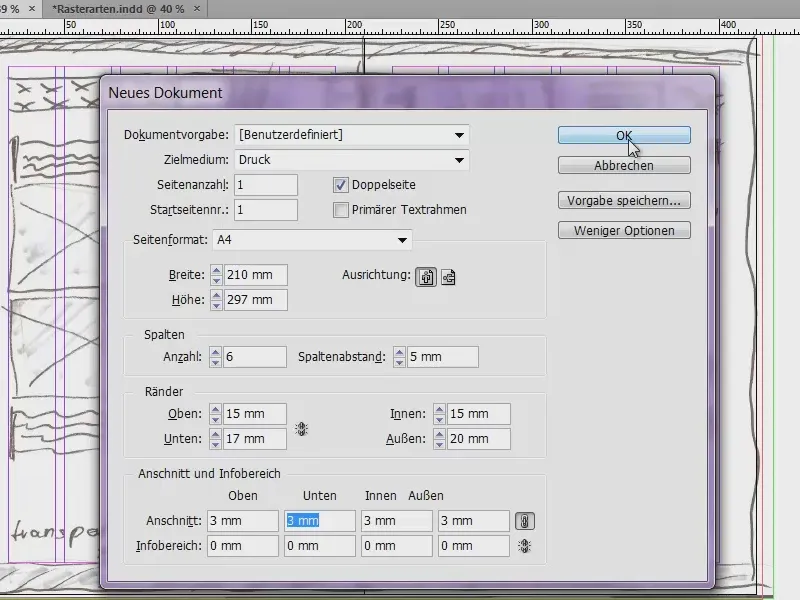 Gestaltungsraster entwickeln in InDesign