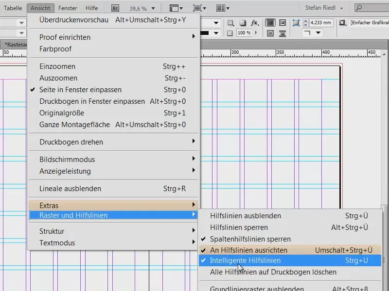 Gestaltungsraster entwickeln in InDesign