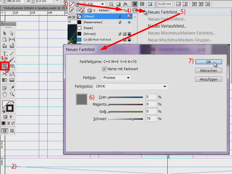 Gestaltungsraster entwickeln in InDesign