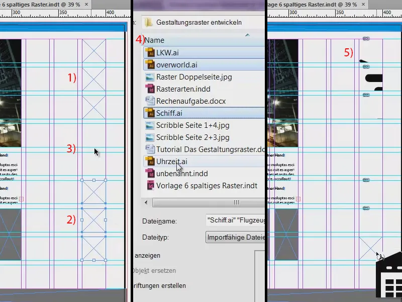 Gestaltungsraster entwickeln in InDesign