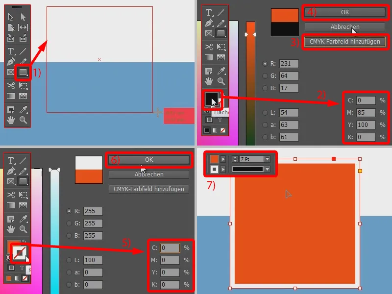 A crea un pliant ca material de suport în InDesign.