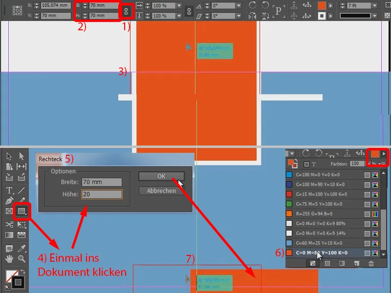 A crea un pliant ca material de suport în InDesign.