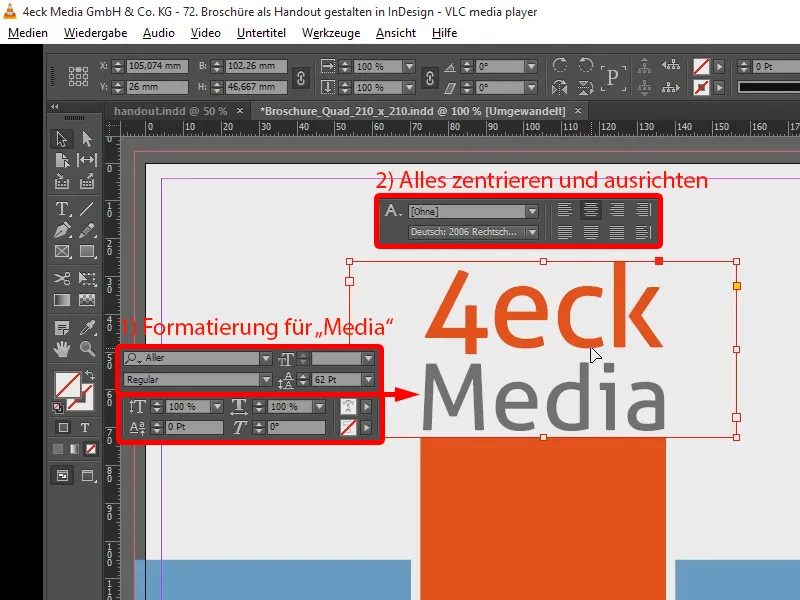 A crea un pliant ca materiale informative în InDesign