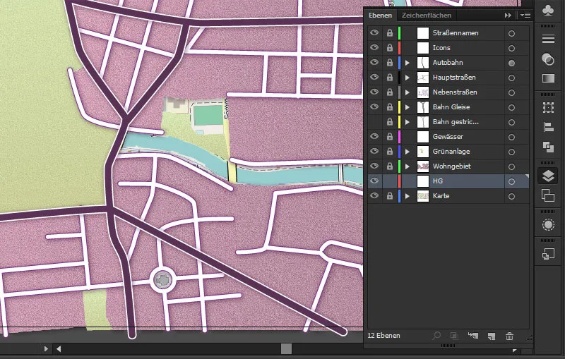 Kartografie (Anfahrtskarten zeichnen) mit Illustrator - Teil 4