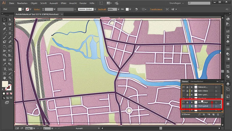 Cartografie (desenarea hărților rutiere) cu Illustrator - Partea 5