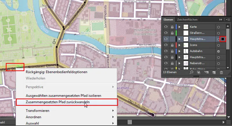 Cartografie (desenarea hărților de acces) cu Illustrator - Partea 5