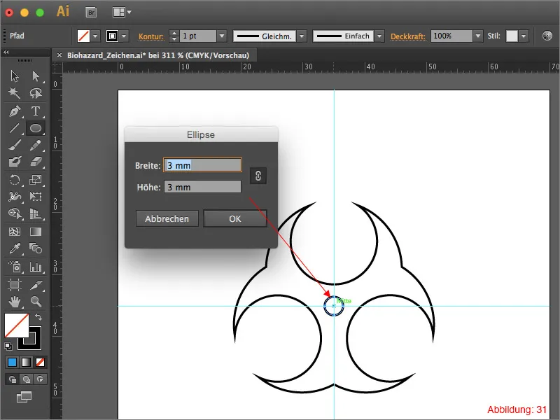 Adobe Illustrator - Construcție de semne de avertizare