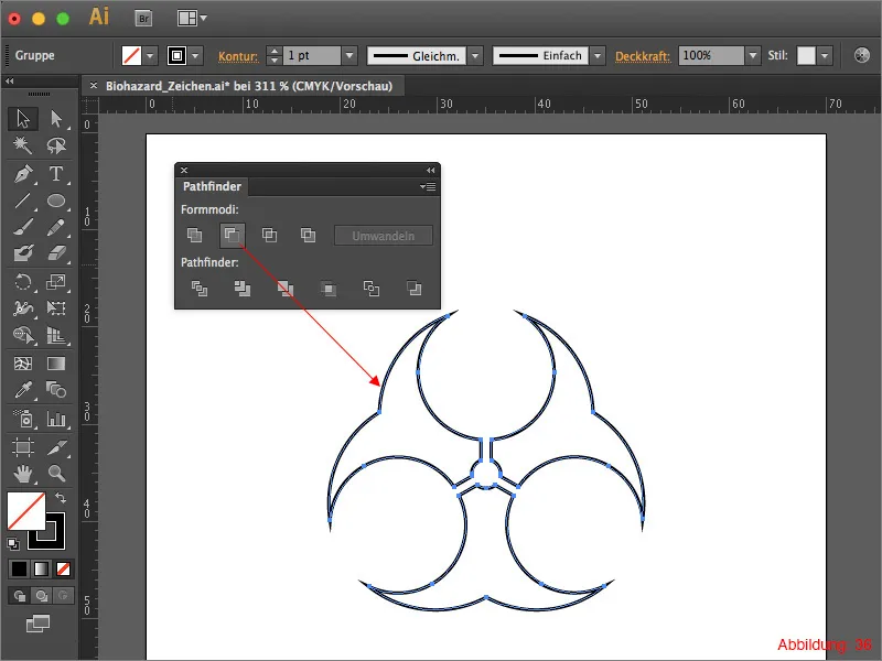 Adobe Illustrator - Construiți semne de avertizare.