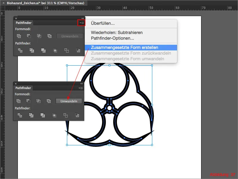 Adobe Illustrator - Construiți semne de avertizare. 